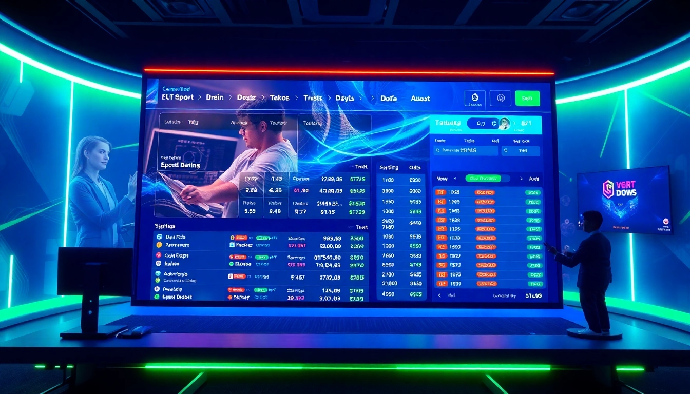 Engaging visual highlighting 32WIN COM’s online betting interface, showcasing live sports odds and casino visuals to attract users interested in sports betting and gambling services.
