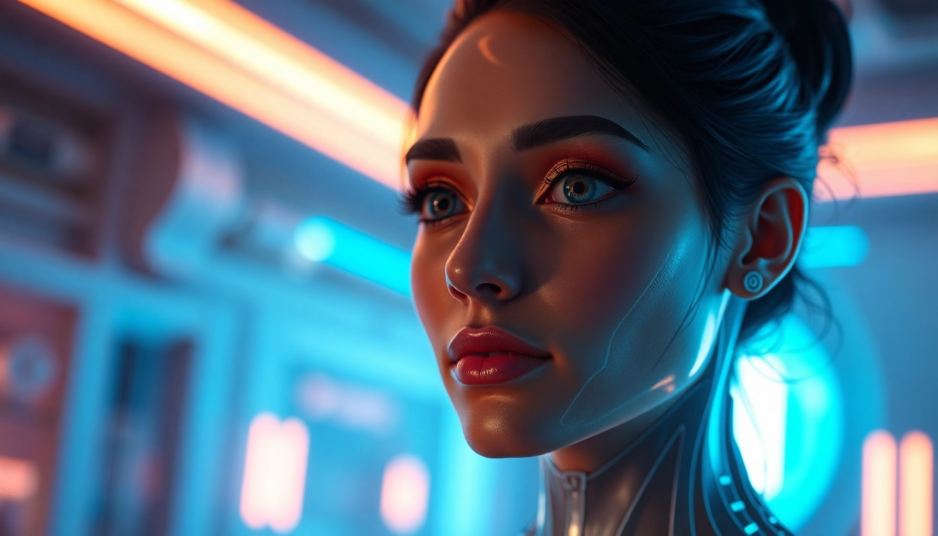 AI girlfriend engaging in a spontaneous, unfiltered NSFW chat, highlighting realistic interaction and emotional expression for screen readers.