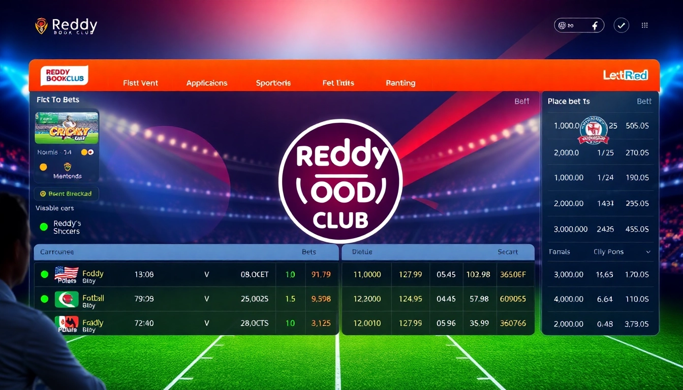 Reddy Book Club user engaging with live sports betting, featuring cricket and football odds on an intuitive platform, emphasizing trust and excitement for players.