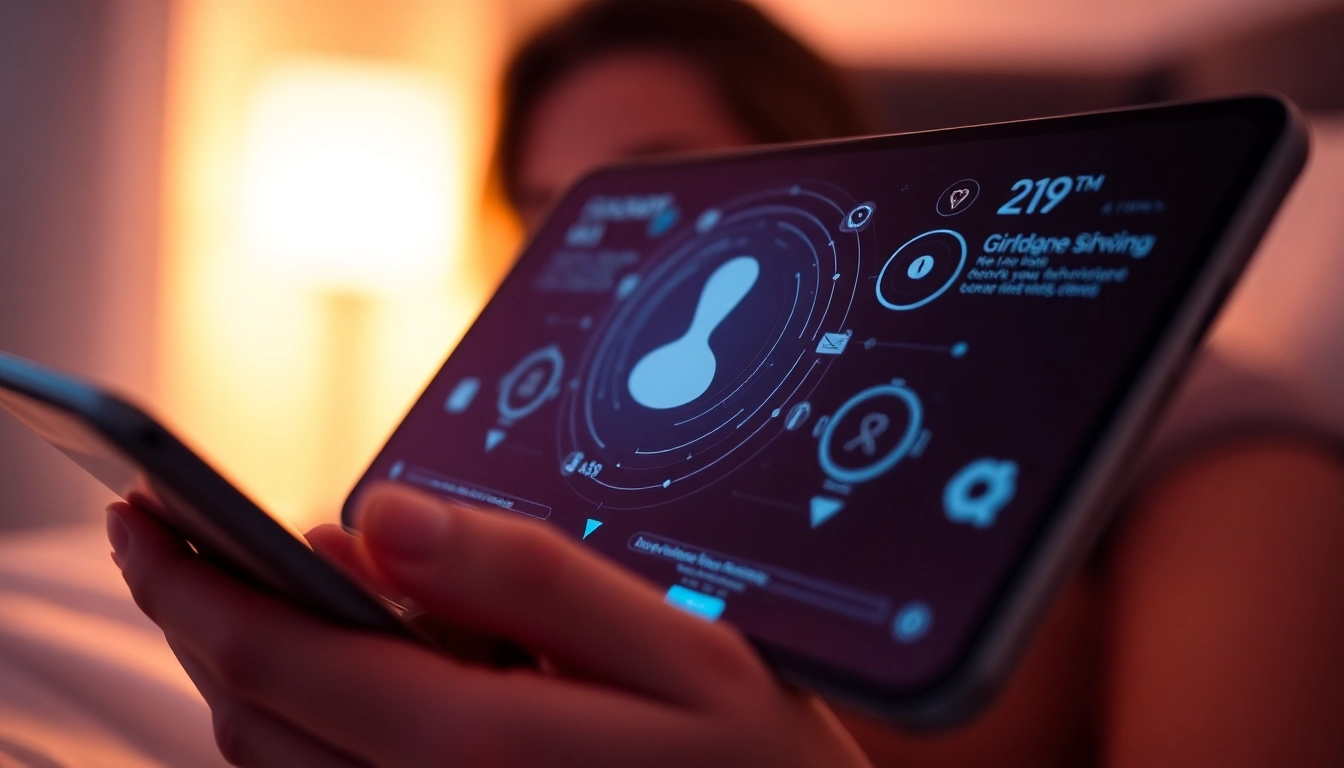 AI girlfriend chatting on a smartphone, realistic digital avatar with a warm expression, showcasing personalized interaction, engaging and user-friendly visual.