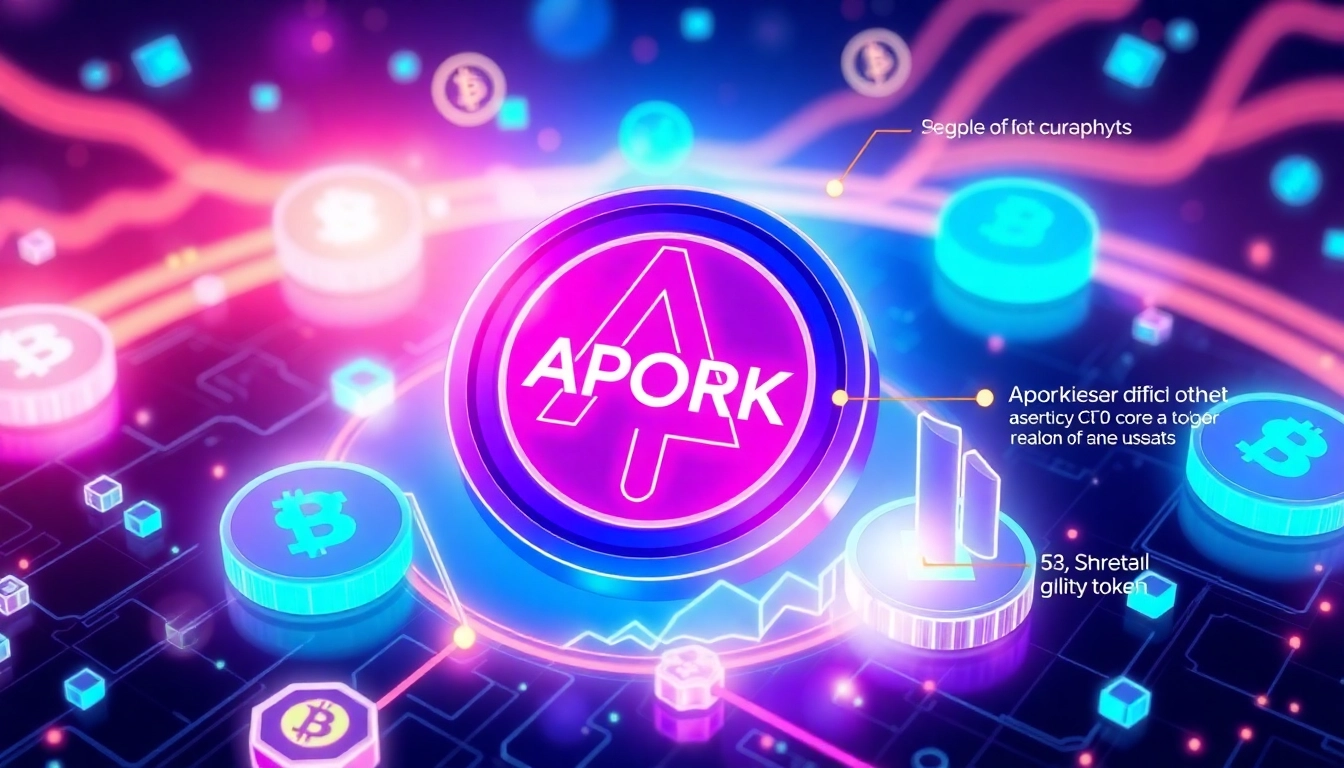 Visual representation of APORK Scarcity Model with blockchain and scarcity indicators