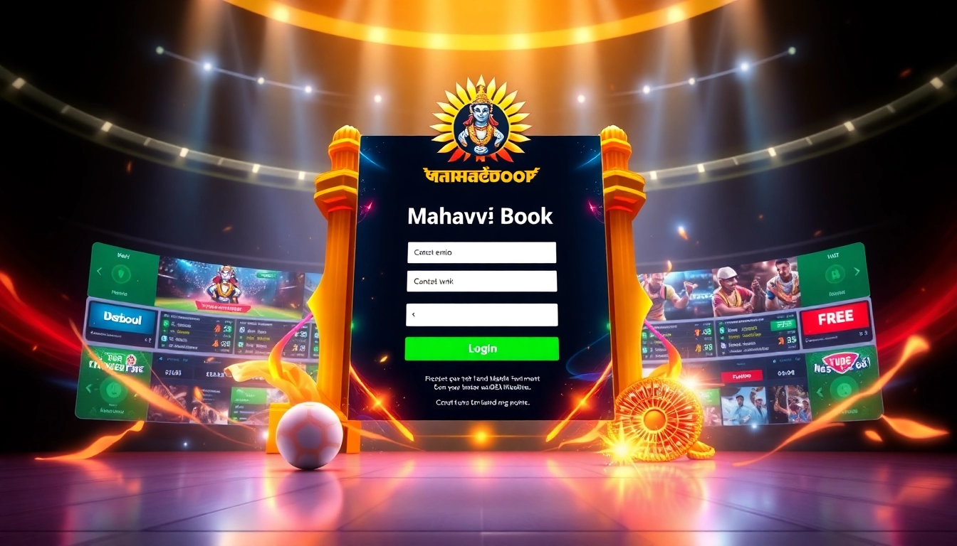 Secure Mahadev book login page for online betting platform with Indian cultural motifs and