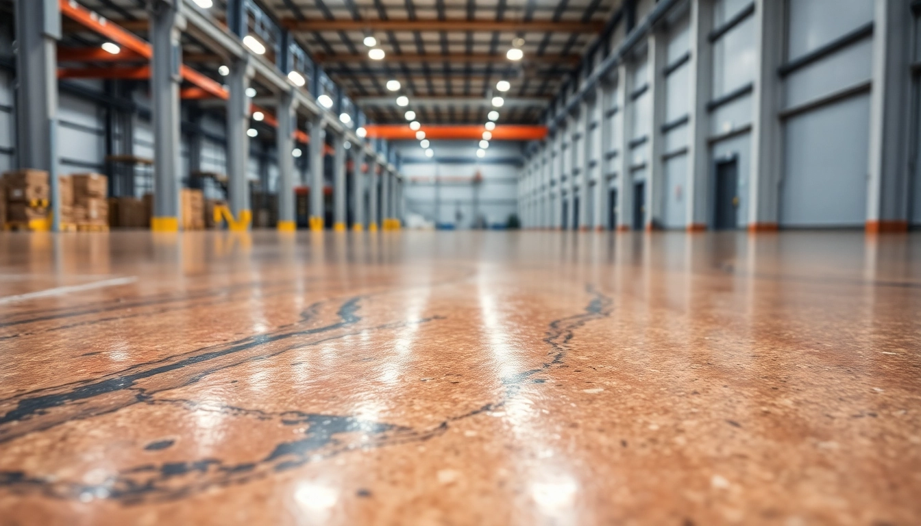 Professional epoxy resin floor installation demonstrating durable and seamless surface for